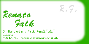 renato falk business card